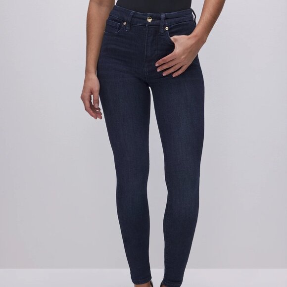 Good American Denim - Good American Good Legs Skinny Jeans - Dark Blue Wash - Size 4/27